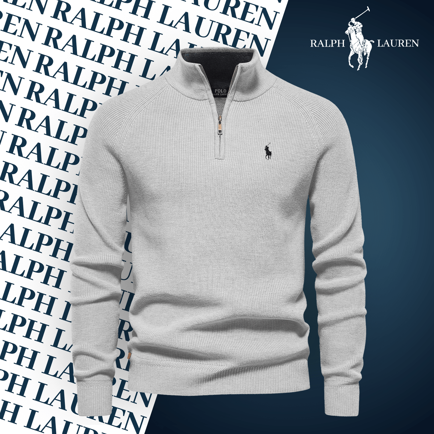 Pull Col Zippé  R&L (Offre à Durée Limitée)