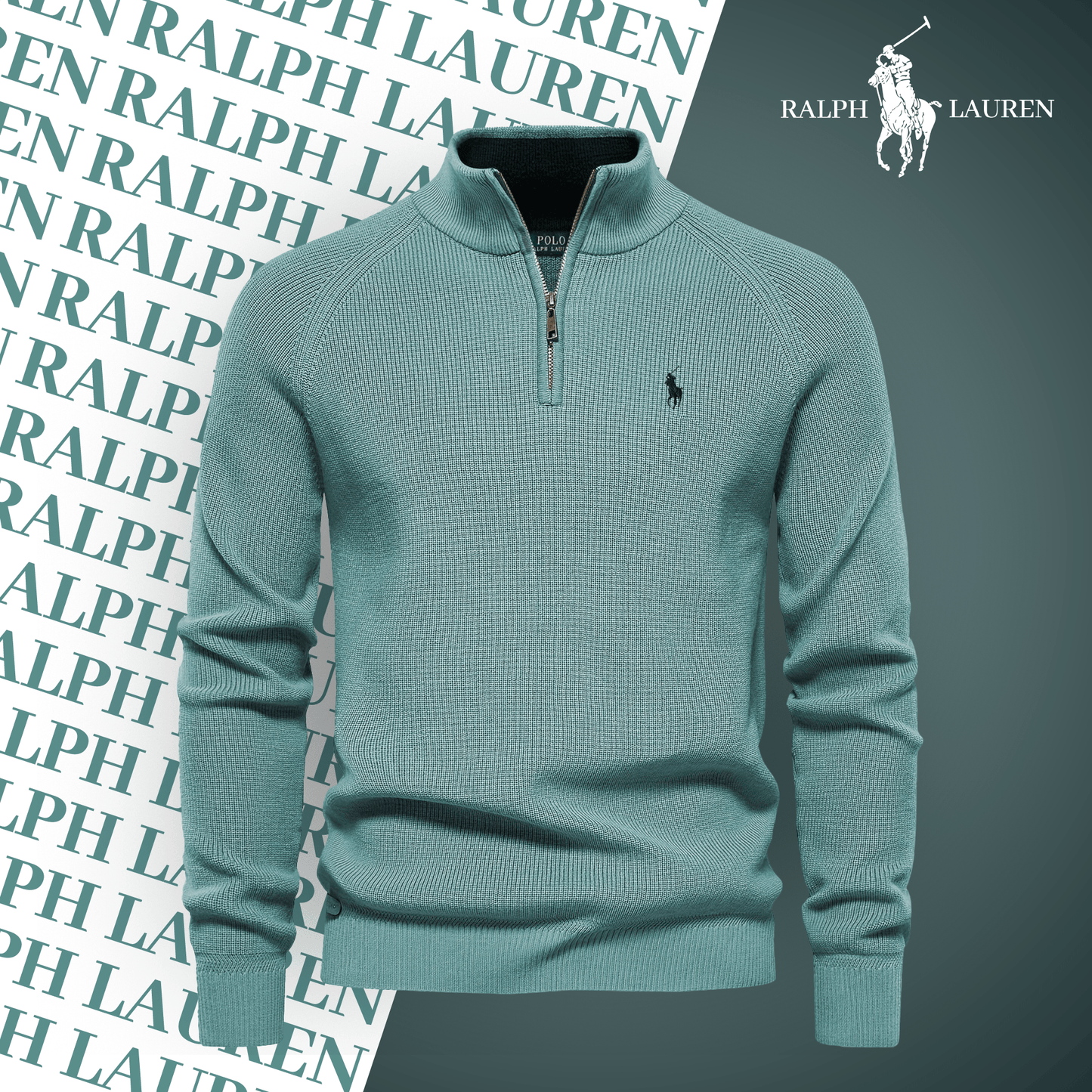 Pull Col Zippé  R&L (Offre à Durée Limitée)